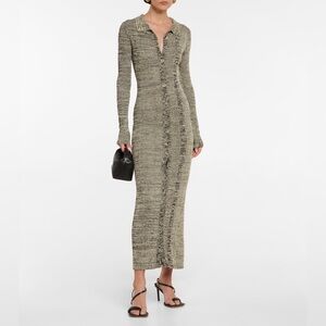 Christopher Esber | Dresses | Christopher Esber New Ribbed Knit Long Sleeve  Maxi Sweater Dress Size S | Poshmark